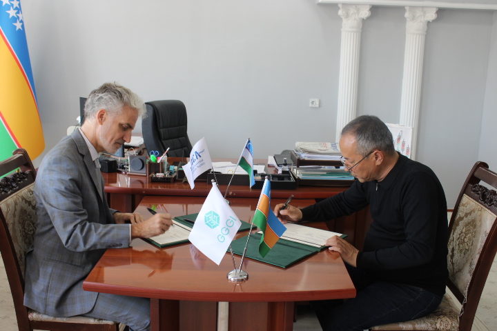 MoU signing with Ministry of water resources of Karakalpakstan